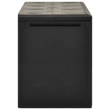 NNEVL Garden Storage Box Brown 120x50x60 cm Poly Rattan