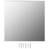 NNEVL Wall Mirrors 2 pcs 60x60 cm Square Glass