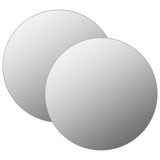NNEVL Wall Mirrors 2 pcs 50 cm Round Glass