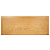 NNEVL TV Cabinet 90x35x48 cm Solid Oak Wood