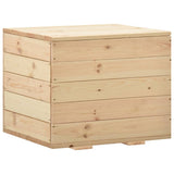 NNEVL Storage Box 60x54x50.7 cm Solid Pine Wood