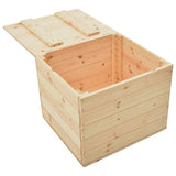 NNEVL Storage Box 60x54x50.7 cm Solid Pine Wood