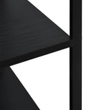 NNEVL Microwave Cabinet Black 60x39.6x123 cm Engineered Wood