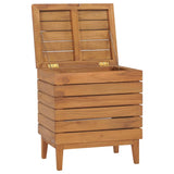 NNEVL Laundry Basket 40x30x45 cm Solid Teak Wood