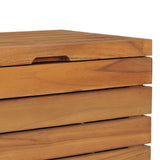 NNEVL Laundry Basket 40x30x45 cm Solid Teak Wood