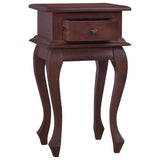 NNEVL Bedside Table Classical Brown 35x30x60 cm Solid Mahogany Wood