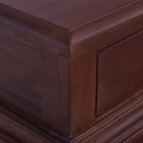 NNEVL Bedside Table Classical Brown 35x30x60 cm Solid Mahogany Wood