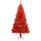 NNEVL Artificial Christmas Tree with Stand Red 150 cm PVC