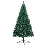 NNEVL Artificial Half Christmas Tree with Stand Green 150 cm PVC
