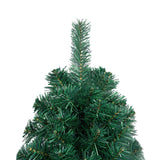NNEVL Artificial Half Christmas Tree with Stand Green 150 cm PVC