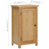 NNEVL Cupboard 45x32x85 cm Solid Oak Wood