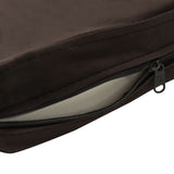NNEVL Dog Sofa Brown 81x43x31 cm Plush and Faux Leather