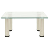 NNEVL TV Stand Transparent 40x35x17 cm Tempered Glass