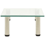 NNEVL TV Stand Transparent 40x35x17 cm Tempered Glass