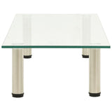 NNEVL TV Stand Transparent 80x35x17 cm Tempered Glass