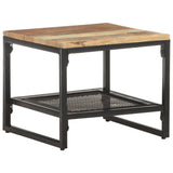 NNEVL Side Table 40x40x35 cm Solid Reclaimed Wood