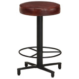 NNEVL Bar Stools 2 pcs 52 cm Real Leather