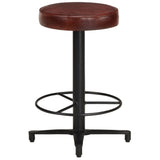 NNEVL Bar Stools 2 pcs 52 cm Real Leather