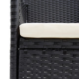 NNEVL Garden Dining Chairs 4 pcs Poly Rattan Black