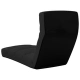 NNEVL Folding Floor Chair Black Faux Leather