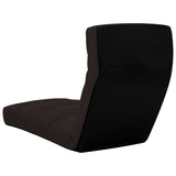 NNEVL Folding Floor Chair Brown Faux Leather