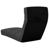 NNEVL Folding Floor Chair Anthracite Faux Leather