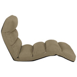 NNEVL Folding Floor Chair Cappuccino Faux Leather