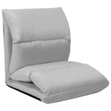 NNEVL Folding Floor Chair Light Grey Microfibre