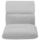 NNEVL Folding Floor Chair Light Grey Microfibre