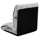NNEVL Folding Floor Chair Light Grey Microfibre