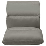 NNEVL Folding Floor Chair Dark Grey Microfibre