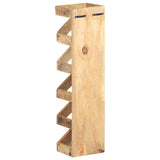 NNEVL Wine Rack for 5 Bottles Solid Mango Wood