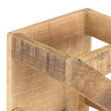 NNEVL Wine Rack for 5 Bottles Solid Mango Wood