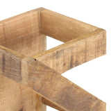 NNEVL Wine Rack for 5 Bottles Solid Mango Wood