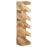 NNEVL Wine Rack for 5 Bottles Solid Mango Wood