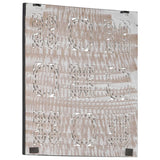 NNEVL Hand-Carved Wall Panel MDF 60x60x1.5 cm Black and White