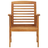 NNEVL Garden Chairs 2 pcs Solid Acacia Wood