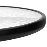NNEVL Garden Table Black Ø60x70 cm Steel