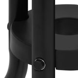 NNEVL Garden Table Black Ø60x70 cm Steel