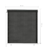 NNEVL Outdoor Roller Blind 60x140 cm Anthracite