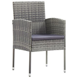 NNEVL Garden Chairs 4 pcs Poly Rattan Anthracite