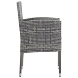 NNEVL Garden Chairs 4 pcs Poly Rattan Anthracite