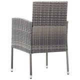 NNEVL Garden Chairs 4 pcs Poly Rattan Anthracite