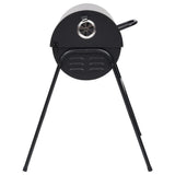 NNEVL Barrel Grill with 2 Cooking Grids Black 80x95x90 cm Steel