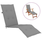 NNEVL Deck Chair Cushion Grey (75+105)x50x3 cm