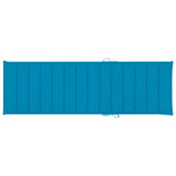 NNEVL Sun Lounger Cushion Blue 200x60x3 cm Fabric