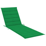 NNEVL Sun Lounger Cushion Green 200x60x3 cm Fabric