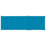NNEVL Sun Lounger Cushion Blue 200x70x3 cm Fabric