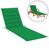 NNEVL Sun Lounger Cushion Green 200x70x3 cm Fabric