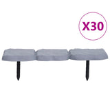 NNEVL Lawn Edging with Stakes 30 pcs PP